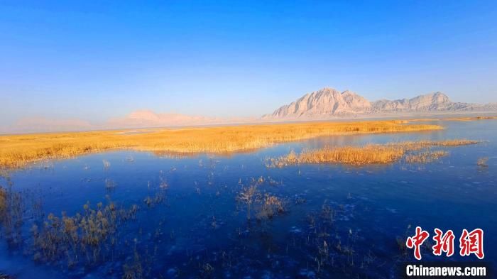 第三师|冬季新疆永安湖自然景色壮观