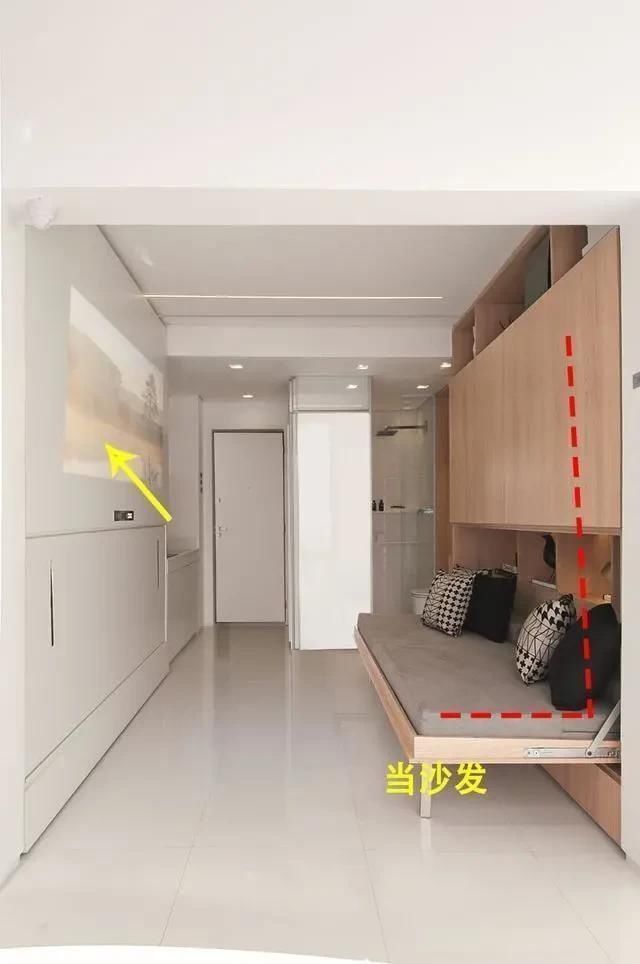 卧室|14㎡当卧室都嫌小,朋友直接打2排柜子当2张床,真是高手