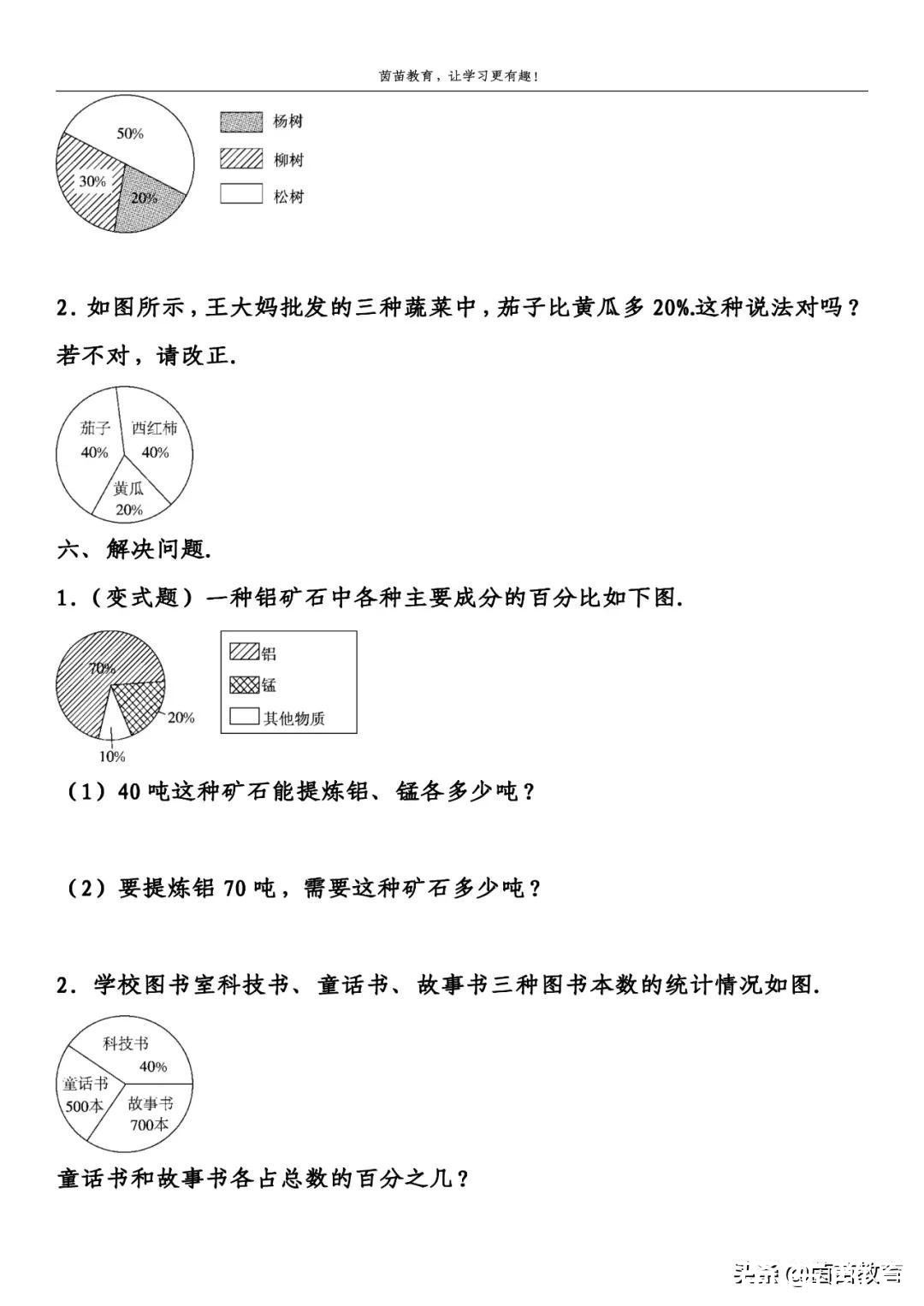 该班|六年级上册数学第七单元测试卷，可打印