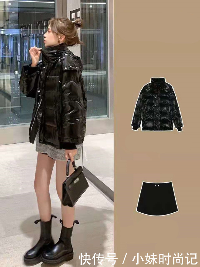 搭配|对色彩不够敏感担心出街尴尬，羽绒服一黑到底，给你温度与风度