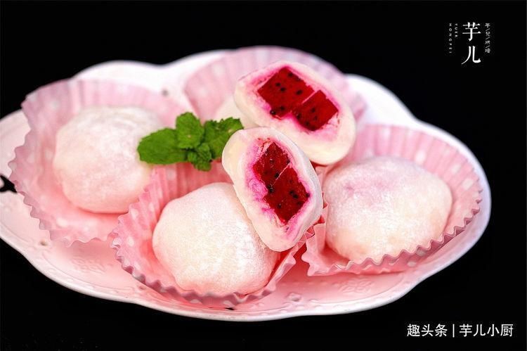 雪媚娘皮|七夕节,教你做一款网红水果甜点!做法简单又好吃!“甜”到心里