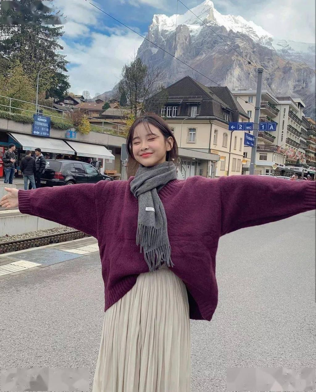  围巾|大衣+围巾，厚毛衣+围巾=入冬“王炸cp!”