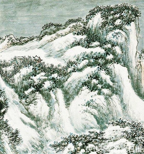 意境|画出意象、意境之美，郑午昌绘《溪山独钓》