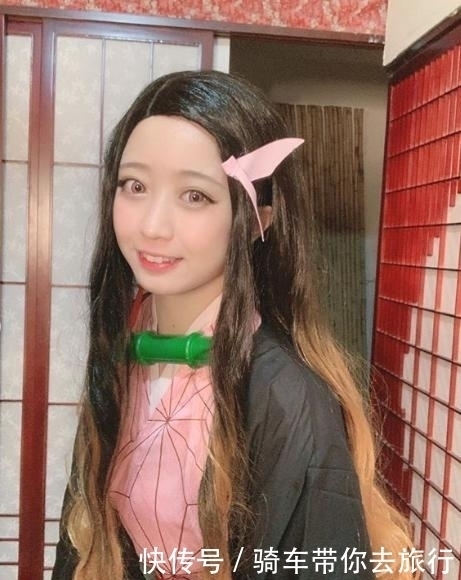 小姐姐|鬼灭之刃：因为原动漫火爆的影响，国内掀起一波COS其角色的潮流