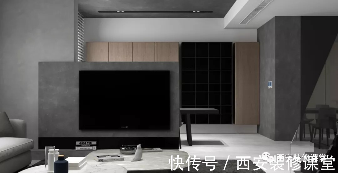 书房|电视墙砸墙或者玻璃,放大空间