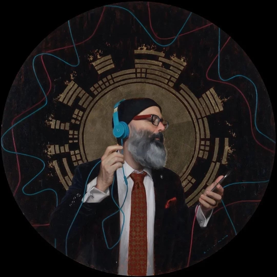 油画#每一幅肖像油画中,凯西·查尔兹都努力捕捉到人类形态的美