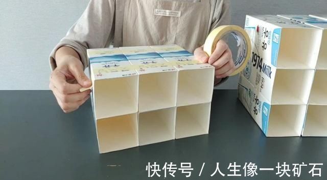 改造|喝完牛奶的盒子别急着丢,学她做个巧妙改造,被上万人围观点赞