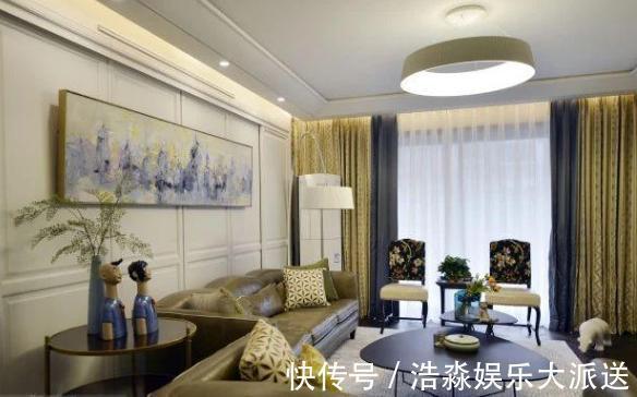 质感|125㎡复古时尚新房大理石与石膏线混合应用,打造奢华质感空间