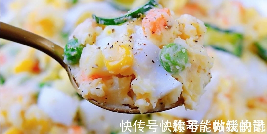 颜值超高的土豆泥沙拉，减肥又美味，错过再等一年