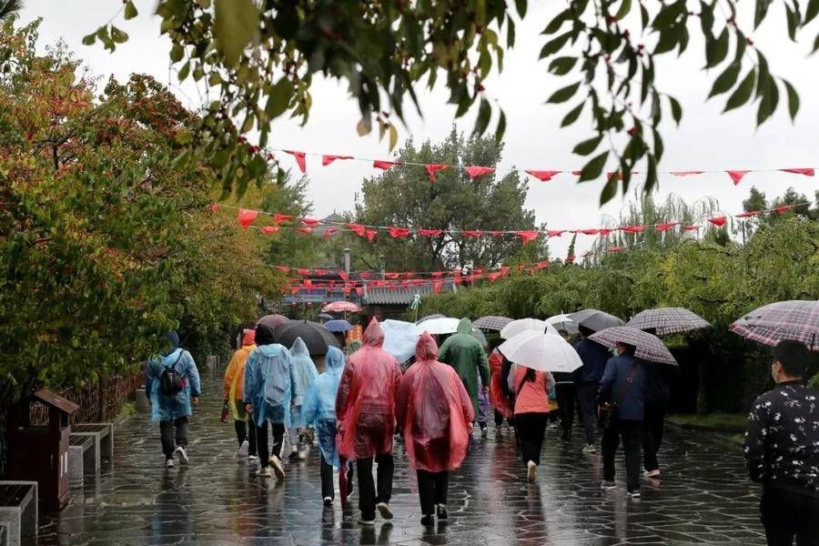 景区|天青色等烟雨，蓬莱阁景区宛如一幅唯美飘逸的水墨画