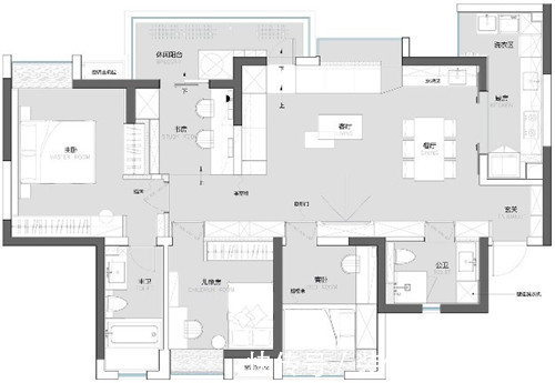 跑道|132㎡原色之家温暖且酷,打造一方简约舒适的私宅天地