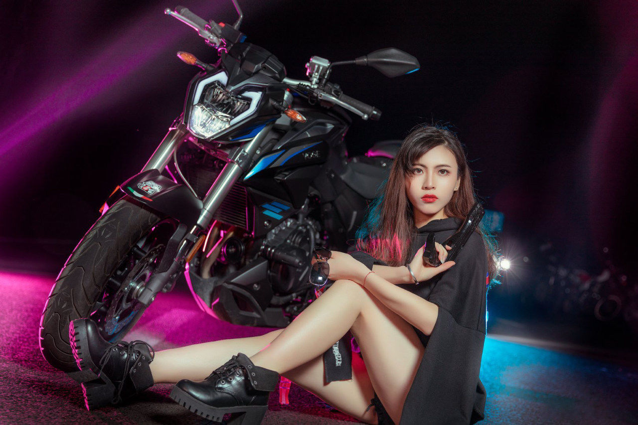 蝉女|蝉女廖兮 机车少女cosplay