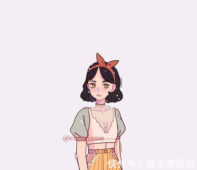 穿便装的迪士尼公主,爱洛公主是文艺风,安娜与艾莎身穿姐妹装!