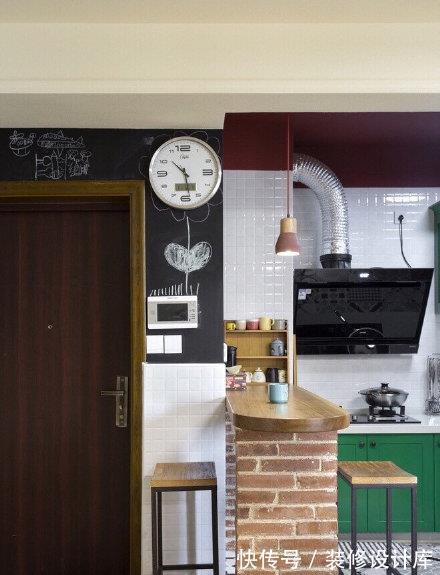 案例|以后买了房，家里也要装个吧台，只占1平米的空间，实用又有情调