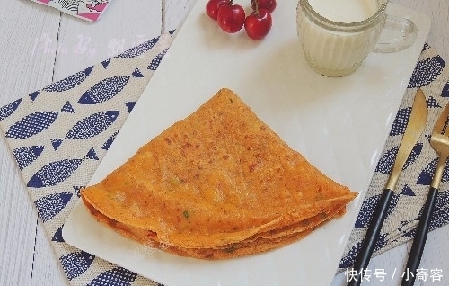 十分钟快手早餐饼,简单好做,营养全面,妈妈不早起,孩子吃得欢