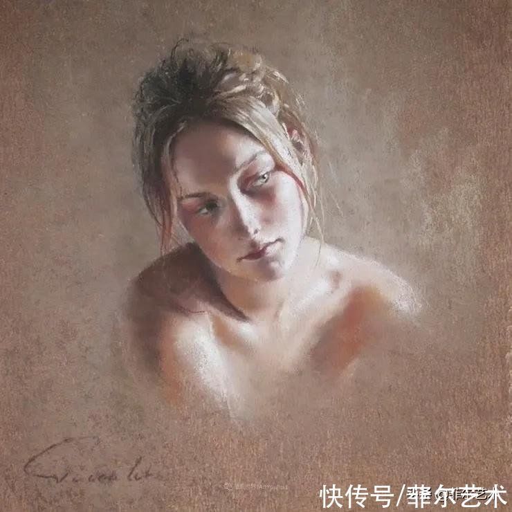 艺术学院$法国女粉彩大师,描绘的女性之美,细腻柔和