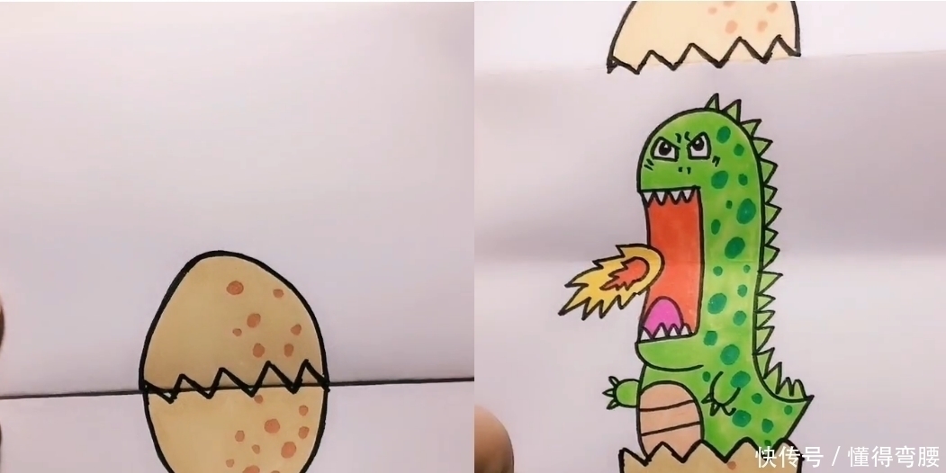 画纸!美术生展示简笔画,被嘲笑幼稚,画纸展开后:哎呦,不错哦