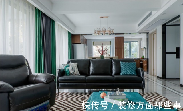 三居室|123平现代风三居室全屋温馨自在,还有一种摩登的美感