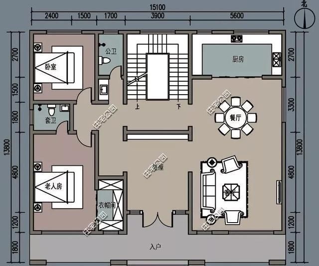 建筑面积|农村没有堂屋的房子不是好房子,20套户型分享,总有一套看上眼
