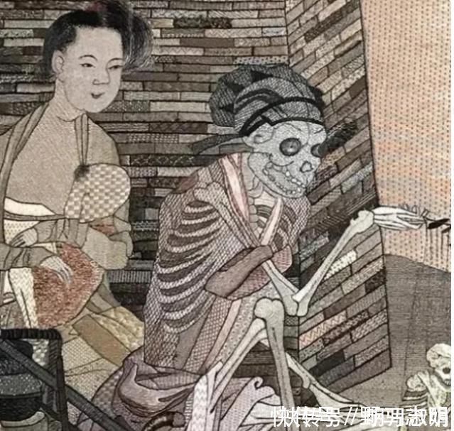 骷髅幻戏图$故宫有一幅“鬼画”,千百年无人看懂,放大12倍后让人后怕