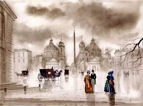 喜欢|诗一样美的俄罗斯水墨画,你也喜欢吗?