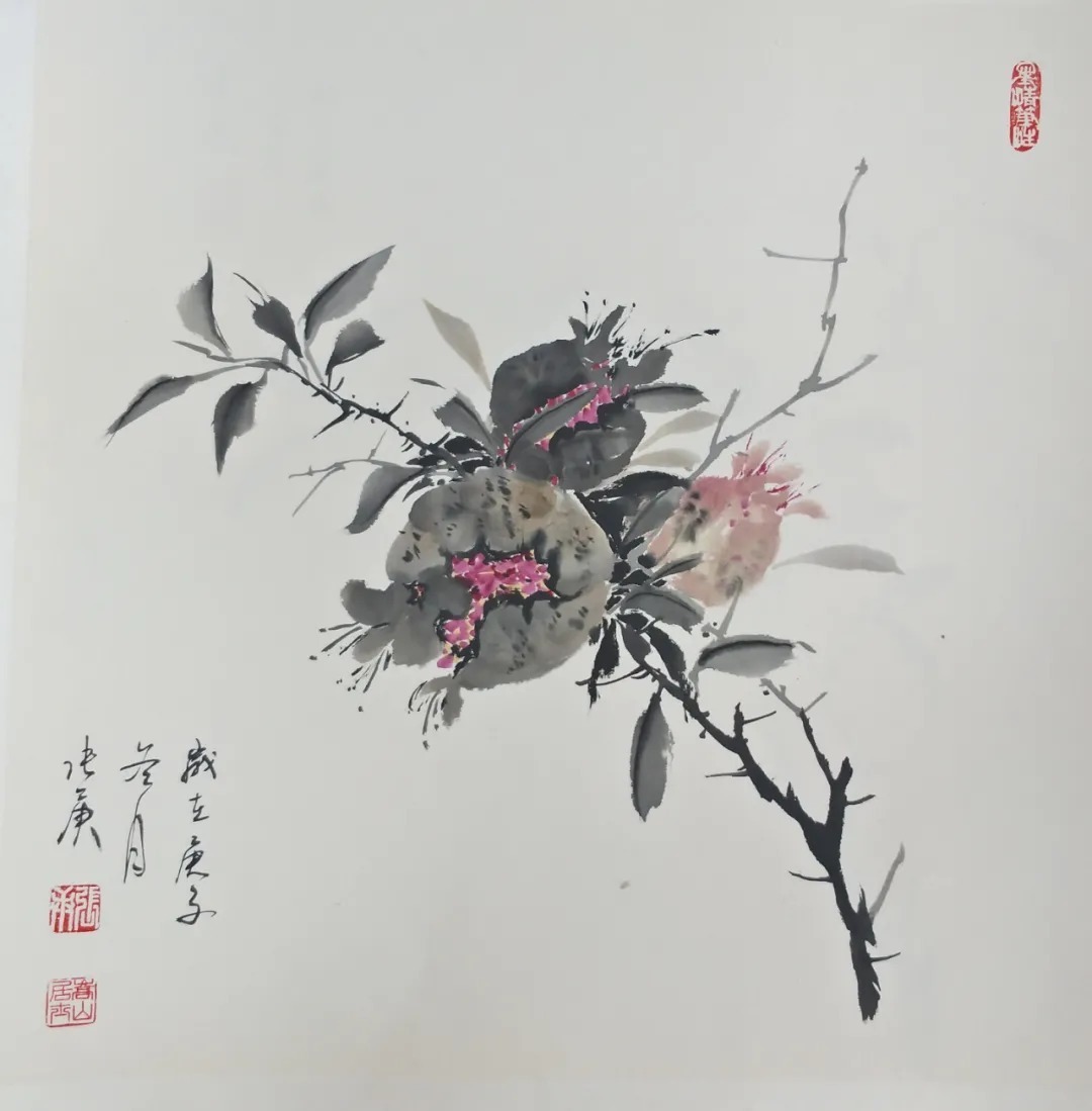蔡玲!《书画南北方》一一《写意生活艺术组合》迎春中国画小品展