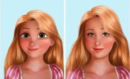 艾莎女王|迪士尼公主变形记:大眼萌妹到小眼佳人,颜值不降反升?白雪除外