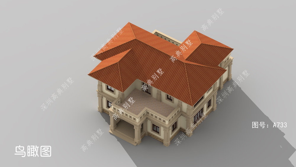 小别墅|这款欧式小别墅，既美观大方，又富有层次感。