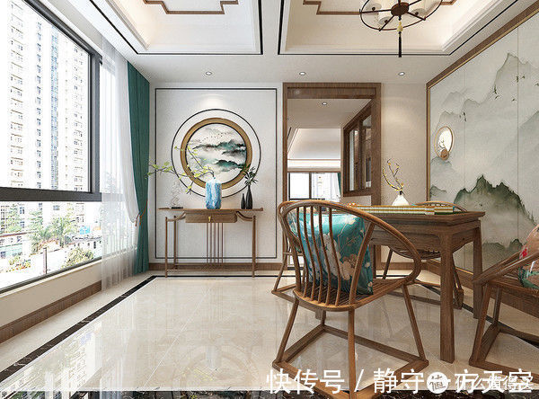 中式|走进她家,被入户的景象所惊艳到了,功能休闲还十分美观,有品位