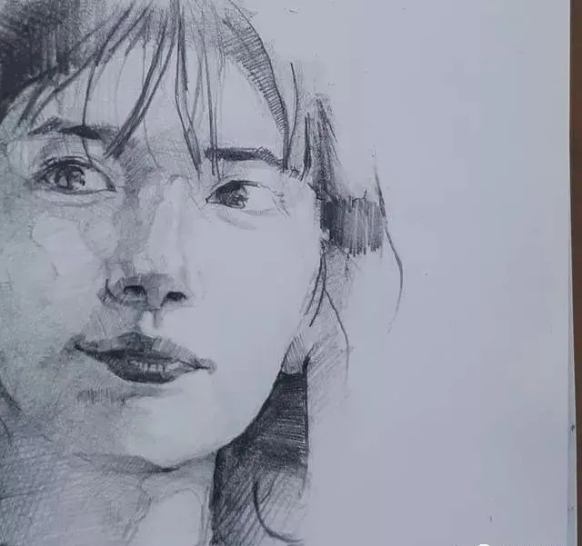 素描##尚唯美画室#大气的素描就是抓住大关系之后,细节你随意