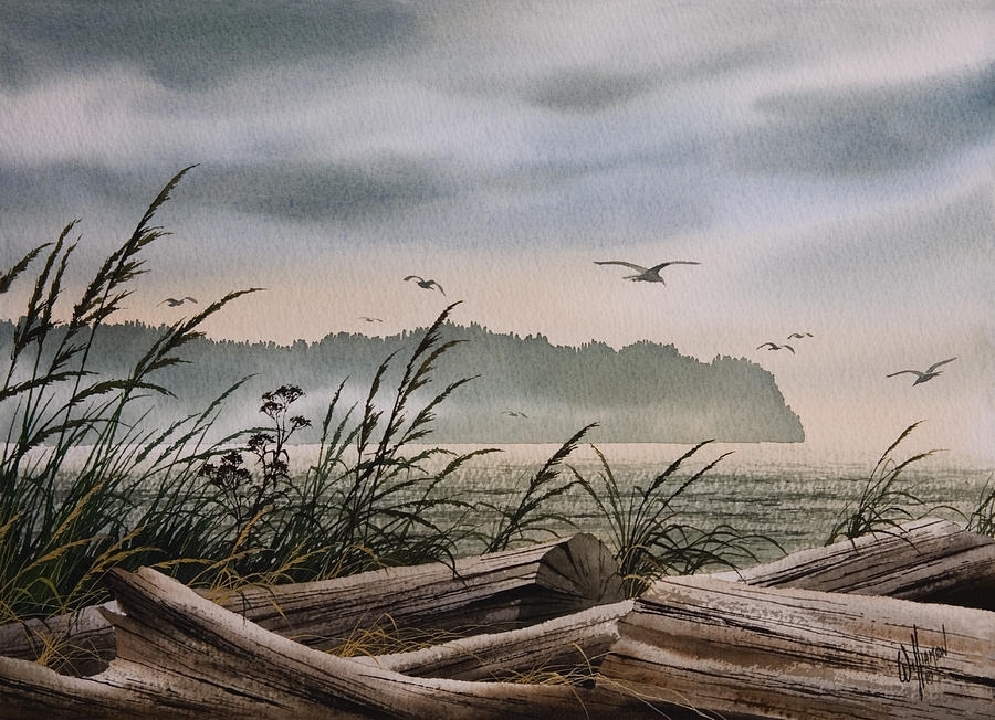 水彩画@风景水彩│ 美国画家James Williamson水彩画海景 作品