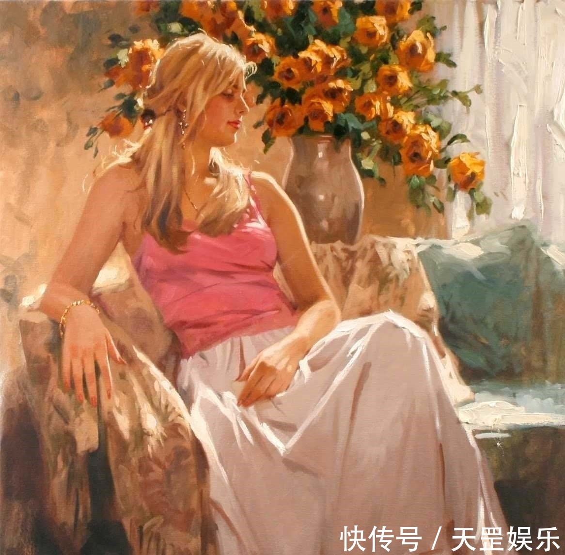 历史人物!明艳的色彩中迸发出唯美惊艳的女性魅力——擅画女人的约翰逊