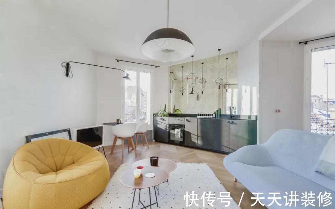 小户型|52㎡小户型北欧风,独立工作区+隐形门,年轻人喜欢的设计!