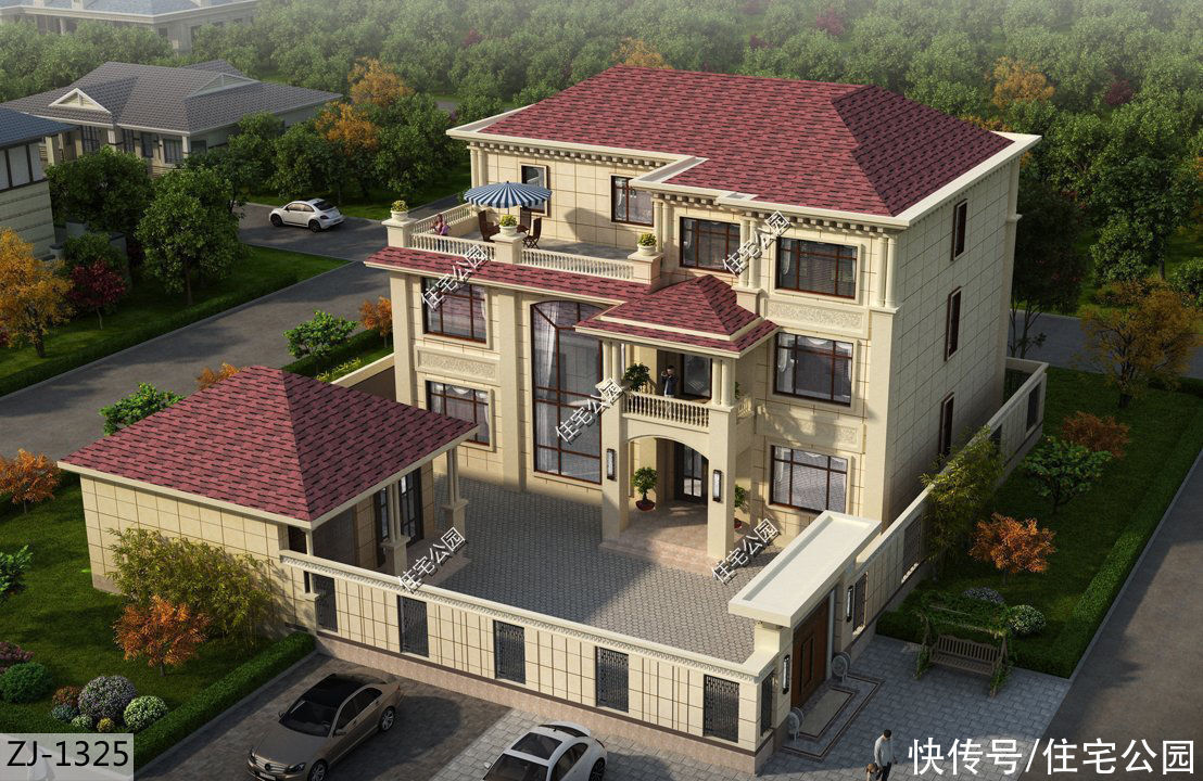 户型|15套挑空客厅户型,专为农村老百姓设计,2021年这样建房面子十足