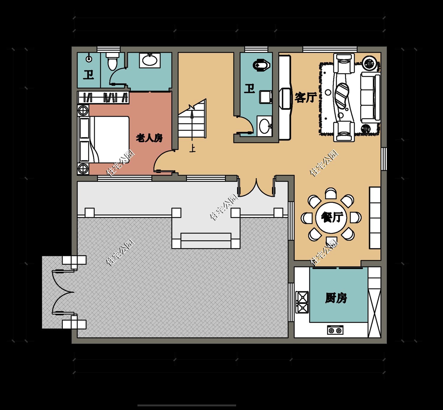 占地尺寸|终于找到20多万就能建的农村别墅图纸，10套户型你更喜欢哪一套？