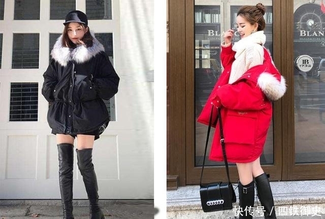 时髦|再说一次!羽绒服不要搭阔腿裤了,瞧她这样穿,性感又时髦!