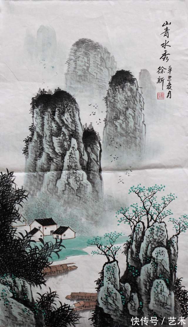 徐新!画家徐新——清奇而淡雅,令观者无不钟情于山和水的意境