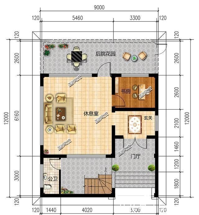 占地面积|4套适合农村建的小别墅,第三套8万就能建,图纸快收藏好