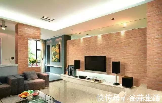 客厅|客厅背景墙贴瓷砖还是墙纸,看完心中答案应该有了吧!