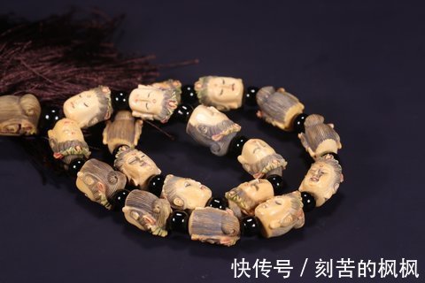 观音!老牙彩绘观音佛首手持