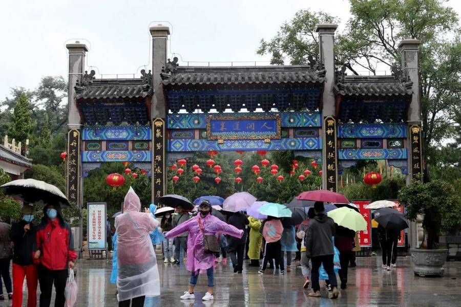 景区|天青色等烟雨，蓬莱阁景区宛如一幅唯美飘逸的水墨画