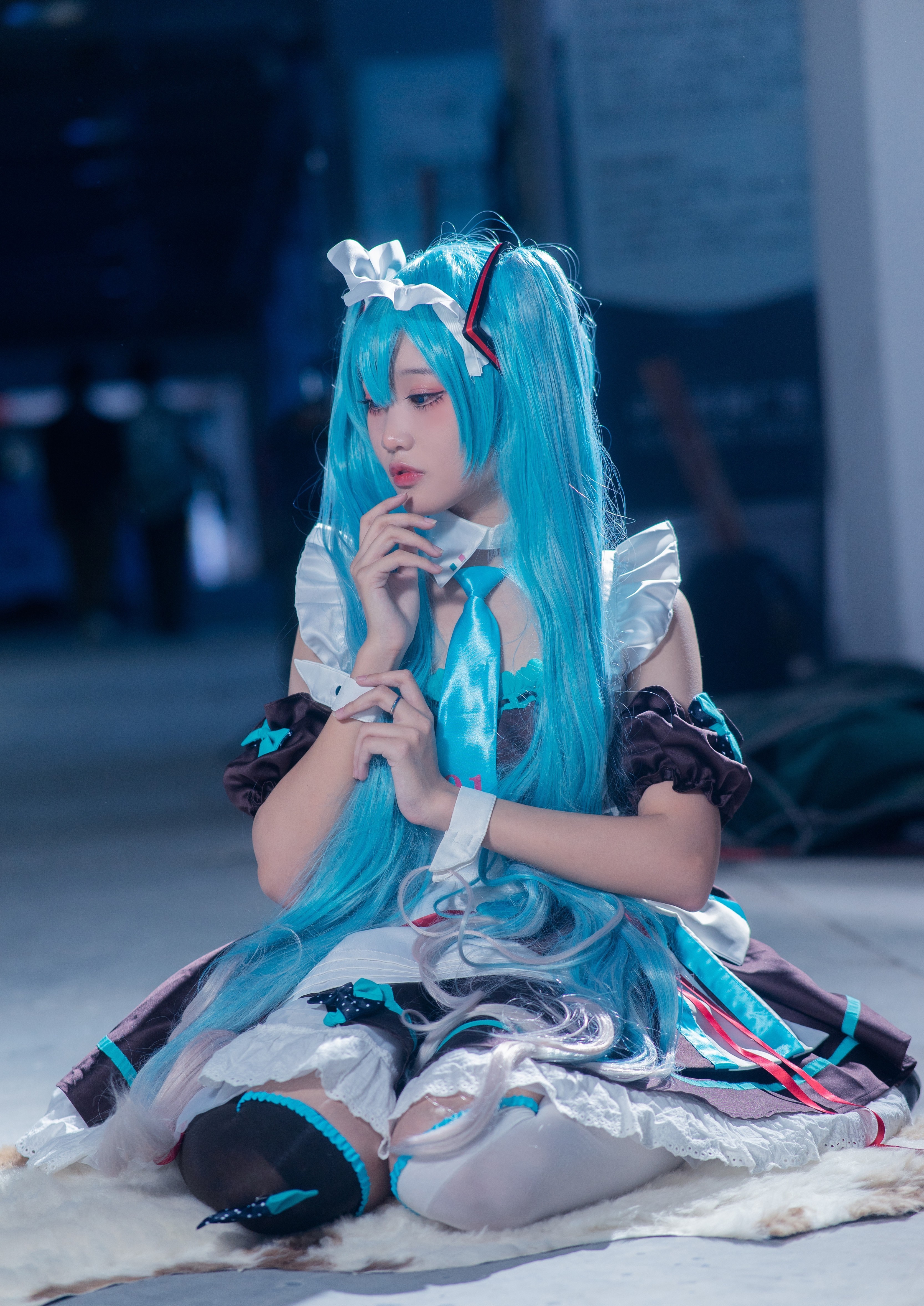 带来|cos：初音漫展返图，黑白配带来的可爱