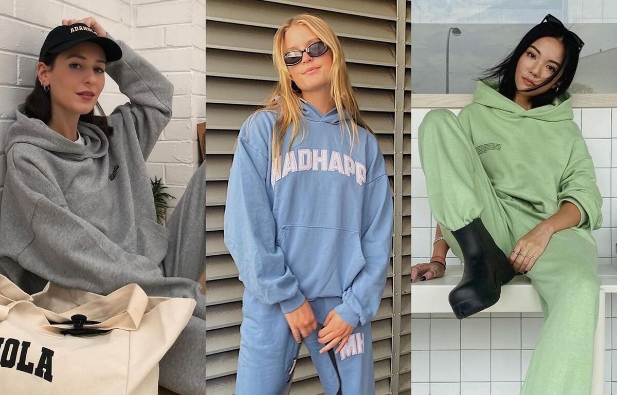 百搭色|经典的卫衣套装穿对了更有个性, 这几款卫衣造型, 时髦精来试试