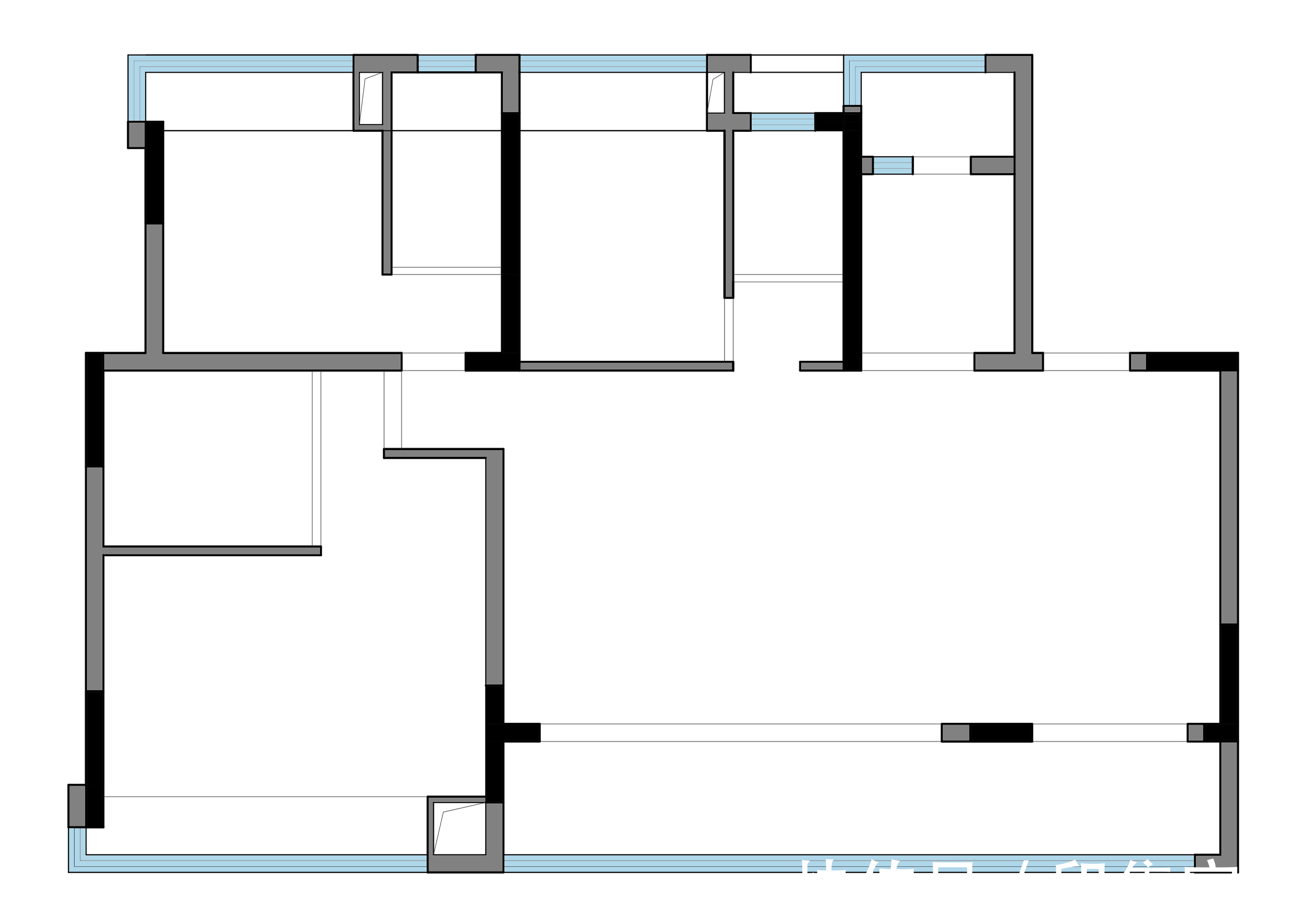 多功能房|150㎡三色打造原木极简风