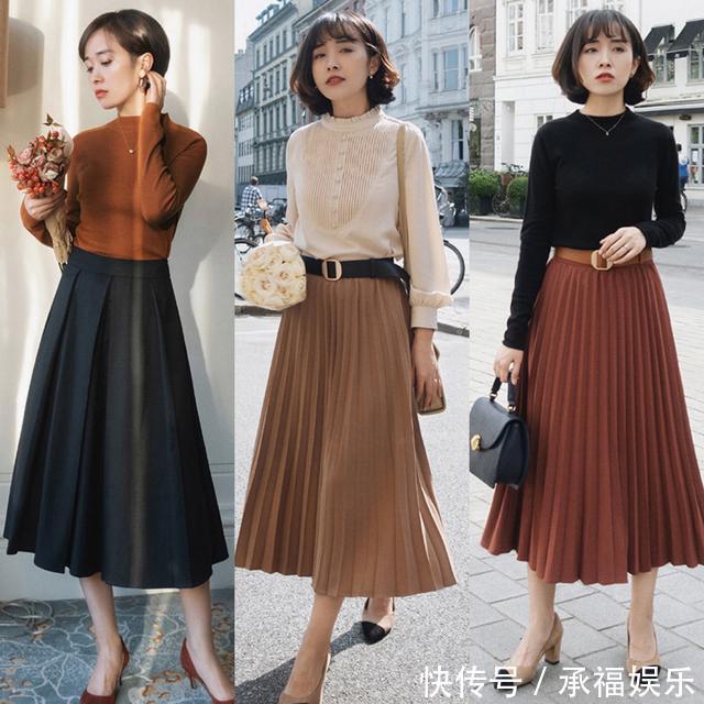 半身裙太适合冬天了!这些轻熟风的穿搭温婉又时髦,照着穿就很美