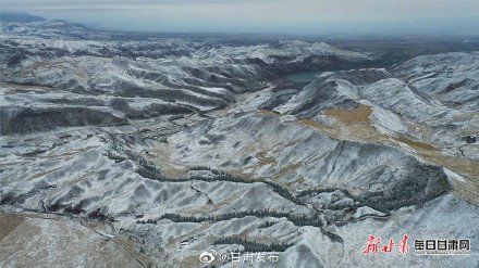 秋雪|宛若童话世界！一场秋雪惊艳马蹄寺风景区