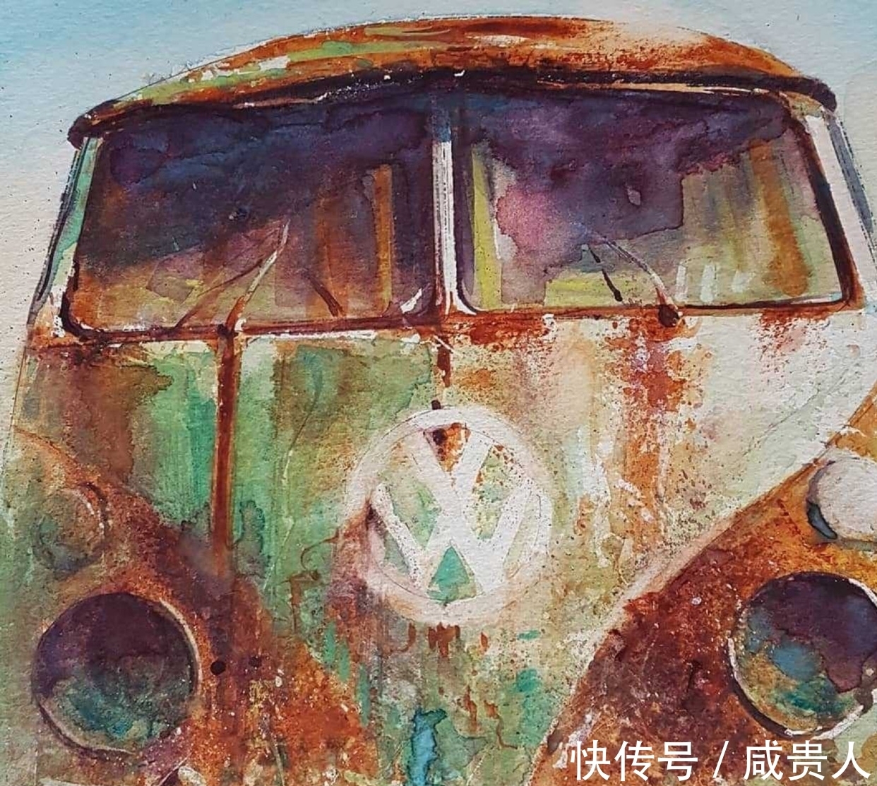 大卫·波克森@看着他的作品,内心会有一种莫名的震撼——水彩大师大卫·波克森