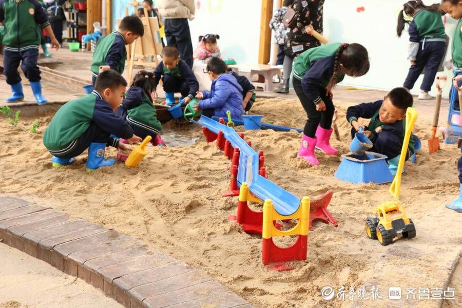 教研|广饶县西苑幼儿园开展户外自主游戏联动教研