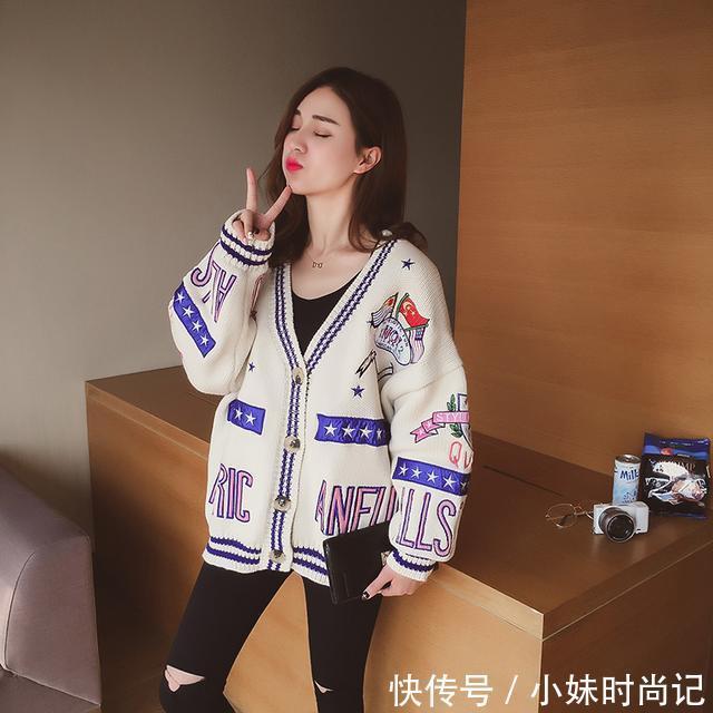 春天 慵懒气息浓郁的针织开衫,是这春天的必备