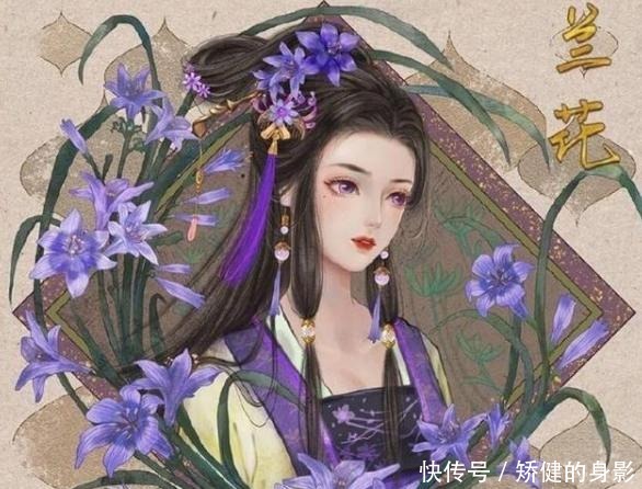 梅花|画师将花朵拟人变成美少女,昙花是绝色仙女,只有玫瑰花最特别